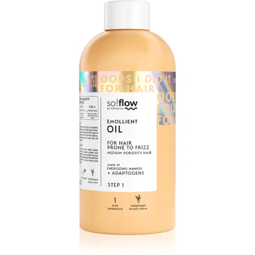 so!flow Medium Porosity Hair Emollient Oil hydratační olej proti krepatění 150 ml
