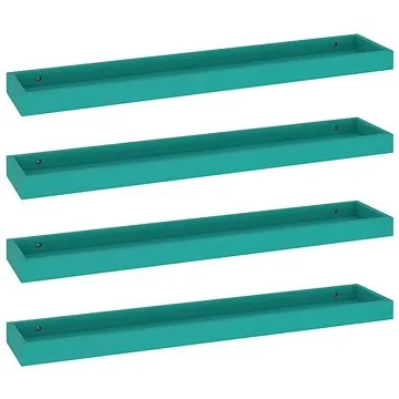 Shumee Nástěnné Loggia 4 ks modré 80×15×4 cm MDF, 330240 (330240)