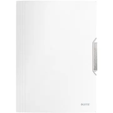Leitz Style A4 tříchlopňové s gumičkou, bílé (39770004)