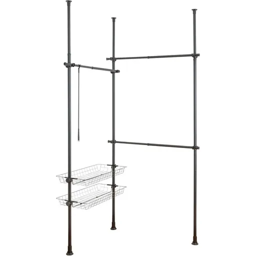 Wenko Teleskopické věšáky Herkules Duo, černá