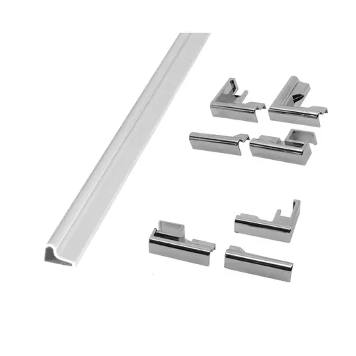 Mereo Spodní ALU prahová lišta pro CK10111Zx CK10511Zx, vč. 7ks koncovek CKND261Z