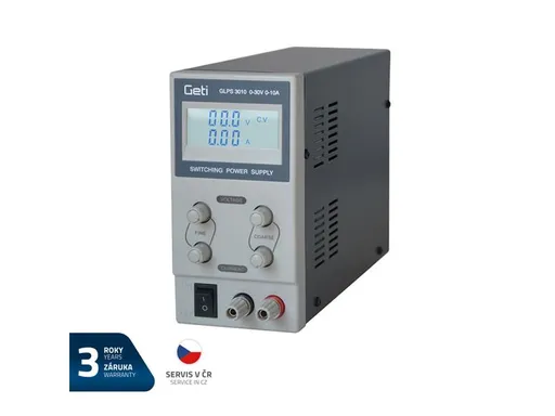 Zdroj laboratorní GETI GLPS 3010  0-30V/ 0-10A