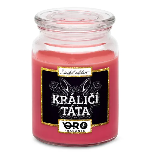 Svíčka Králičí táta 2 (Vůně svíčky: Višně v čokoládě)