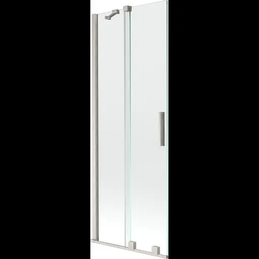 MEXEN/S Velar dvoukřídlá posuvná vanová zástěna 70 x 150, transparent, nikl kartáčovaný 896-070-000-01-97