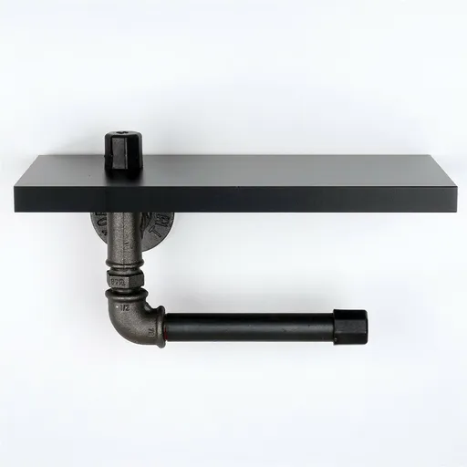 Držák toaletního papíru Boruraf 239, černá/stříbrná