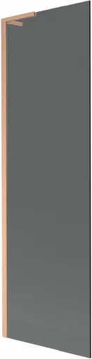 MEXEN/S Next L vanová zástěna FIX 60 x 150, grafit, měď kartáčovaná 895-060-000-03-40-65