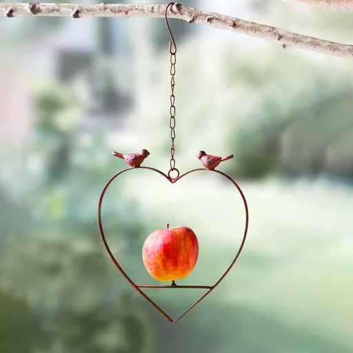 Závěsné krmítko  s jehlou na jablko