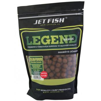 Jet fish extra tvrdé boilie legend range seafood švestka česnek 250 g - 20 mm