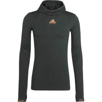 adidas X-CITY TOP Pánská běžecká mikina, tmavě šedá, velikost