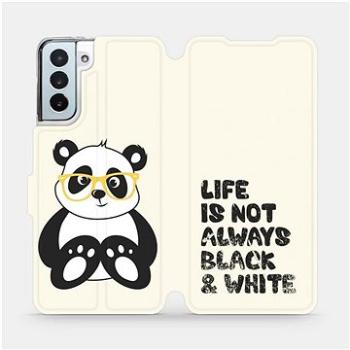 Flipové pouzdro na mobil Samsung Galaxy S21 Plus 5G - M041S Panda - life is not always black and whi (5903516617821)