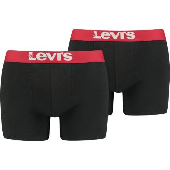 Levi's&reg; MEN SOLID BASIC BOXER 2P Pánské boxerky, černá, velikost