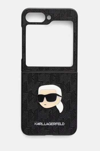 Obal na telefon Karl Lagerfeld Z Flip6 F741 černá barva, KLHCZF6PGKSKIHK