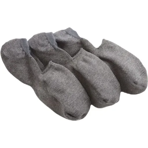 GAP BASIC NO SHOW 3PK Pánské ponožky, tmavě šedá, velikost