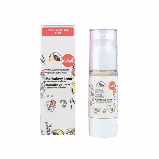 Kvitok Denní meruňkový krém pro citlivou pleť (30 ml)