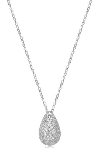Brosway Stříbrný náhrdelník Tear Drop Infinite White Fancy FIW122