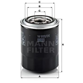 MANN-FILTER W930/26 pro vozy HYUNDAI, KIA (W930/26)