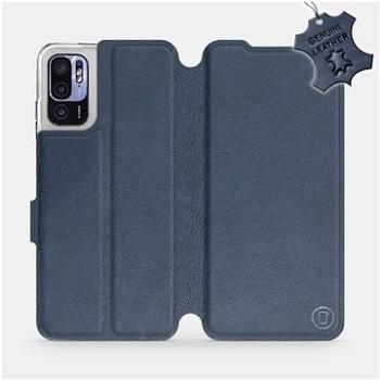 Mobiwear kožené flip pouzdro pro Xiaomi Redmi Note 10 5G - Modré (5903516823154)