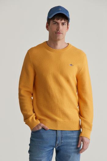 SVETR GANT COTTON TEXTURED C-NECK FADED SUNSET