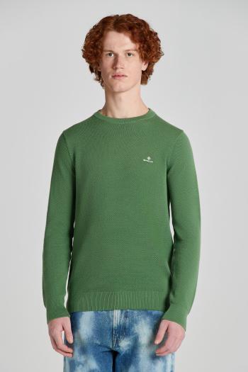 SVETR GANT COTTON PIQUE C-NECK LEAF GREEN