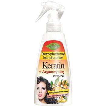 BIONE COSMETICS Bio Keratin +Arganový olej Bezoplachový kondicionér 260 ml (8595061606077)