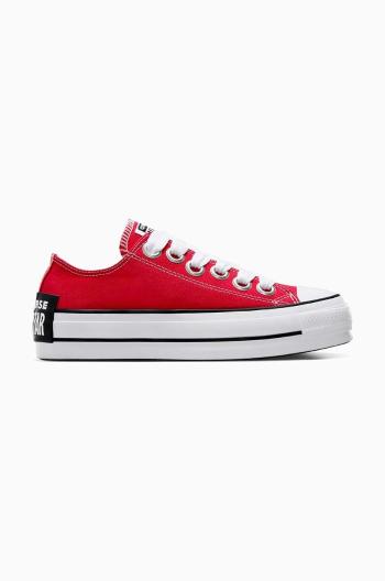 Tenisky Converse Chuck Taylor All Star Lift dámské, červená barva, A10425C