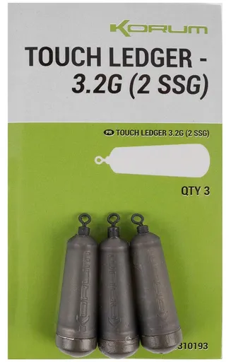 Korum zátěž touch ledger 3,2 g 3 ks