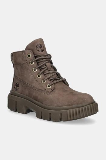 Semišové workery Timberland Greyfield dámské, hnědá barva, na platformě, TB0A2FT6EM51