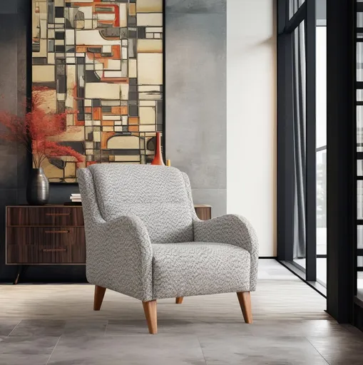 Křeslo ušák Nice Bergere - Cream, Blue