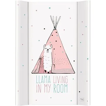 CEBA BABY Comfort přebalovací podložka s pevnou deskou 50 × 70 cm, Lolly Polly Lama (5907672335339)