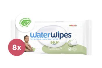 8x WATERWIPES Vlhčené obrousky bez obsahu plastů Soapberry 60 ks ( 480 ks )