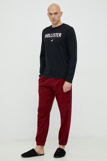 Pyžamo Hollister Co. červená barva