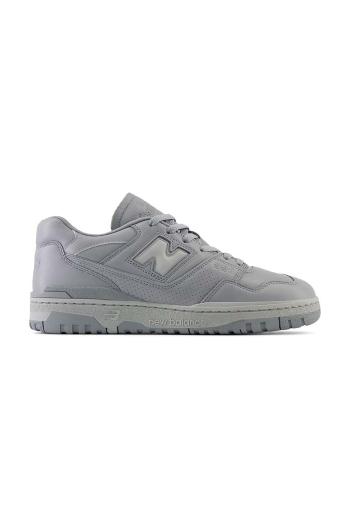 Kožené sneakers boty New Balance BB550MCB šedá barva, BB550MCB