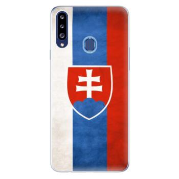 Odolné silikonové pouzdro iSaprio - Slovakia Flag - Samsung Galaxy A20s