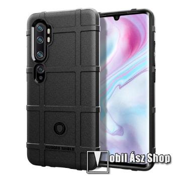 OTT! RUGGED SHIELD szilikon védő tok / hátlap - matt, ERŐS VÉDELEM - FEKETE - Xiaomi Mi Note 10 / Xiaomi Mi Note 10 Pro / Xiaomi Mi CC9 Pro