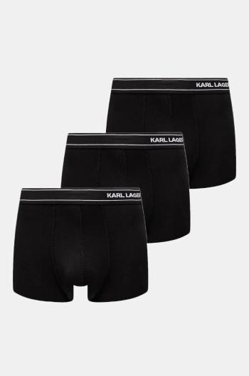 Boxerky Karl Lagerfeld 3-pack pánské, černá barva, A1M47084