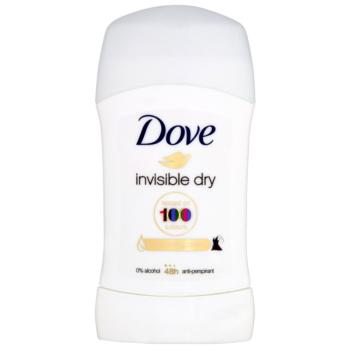 Dove Invisible Dry Antiperspirant tuhý antiperspirant proti bílým skvrnám 48h 40 ml