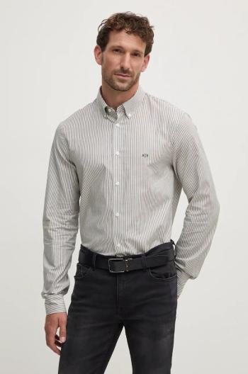 Bavlněná košile Armani Exchange bílá barva, regular, s límečkem button-down, 6DZC02 ZN5CZ