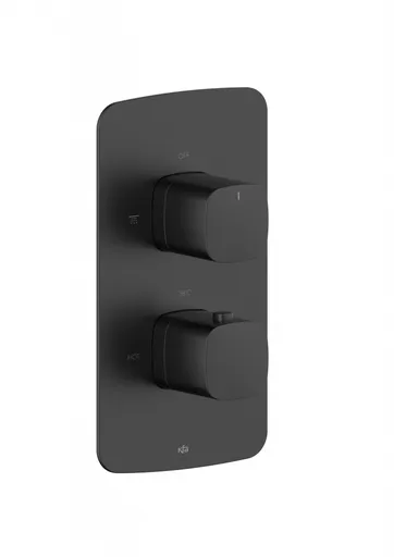 KFA Baterie Malaga, termostatická, podomítková solo, černá 5759-001-81