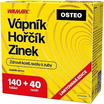 Walmark Vápník Hořčík Zinek OSTEO 140+40 tbl. (8596024016865)