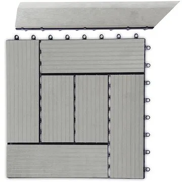 G21 Přechodová lišta pro dlaždice WPC, Incana 38,5 x 7,5 cm rohová (levá) (PRL3LL)