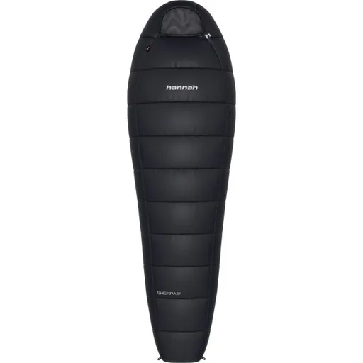 Hannah SHERPA 160 LONG Třísezónní lehký spací pytel, černá, velikost 230 cm - levý zip