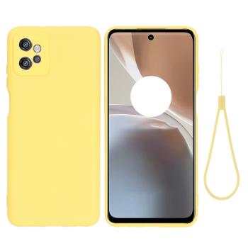 RUBBER Ochranný kryt pre Motorola Moto G32 žltý