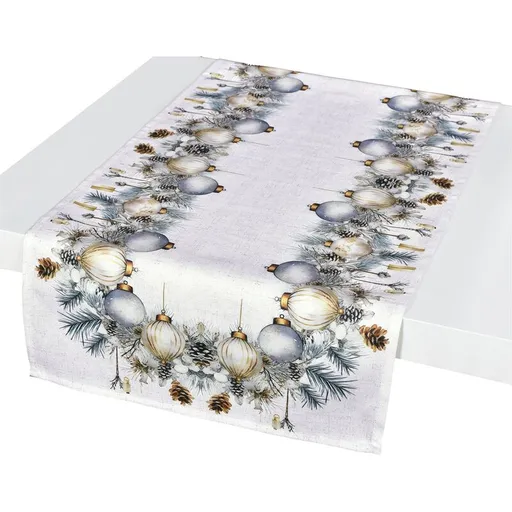 Ubrus vánoční, Vánoční ozdoby 40 x 140 cm