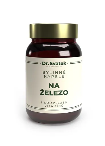 Dr. Svatek Bylinné kapsle Na železo s komplexem vitamínů 90 kapslí