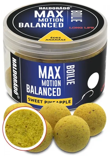 Haldorádó Boilies Balanced Max Motion 20mm 70g - Sladký ananas,Haldorádó Boilies Balanced Max Motion 20mm 70g - Sladký ananas