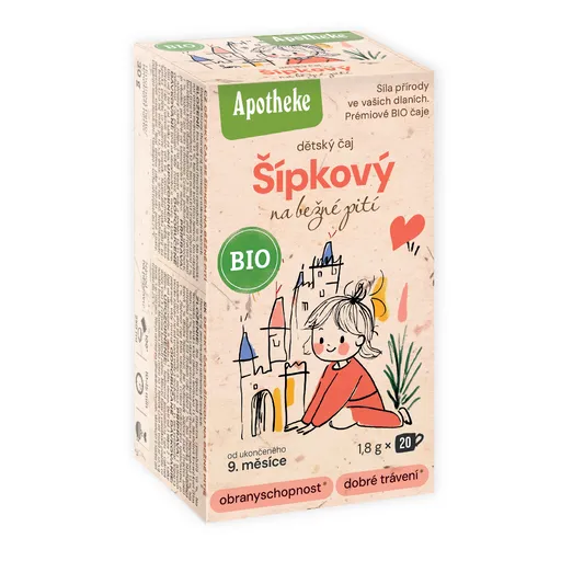 Apotheke BIO Dětský šípkový čaj nálevové sáčky 20x1,8 g