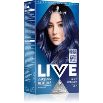 Schwarzkopf LIVE Urban Metallics permanentní barva na vlasy odstín U67 Blue Mercury 1 ks