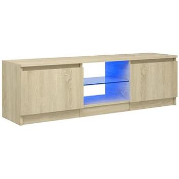 SHUMEE s LED osvětlením dub sonoma 120 × 30 × 35,5 cm (804286)