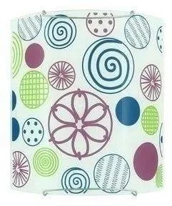 Nástěnná lampa 1X60W E27 růžové kruhy SNELLA