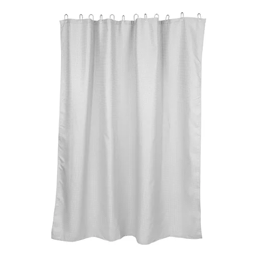 WET WET WET Sprchový závěs waflový vzor - sv. šedá